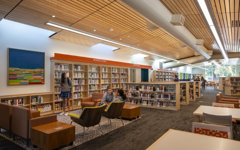Interior of the remodelled Santa Clara Mission Branch Library